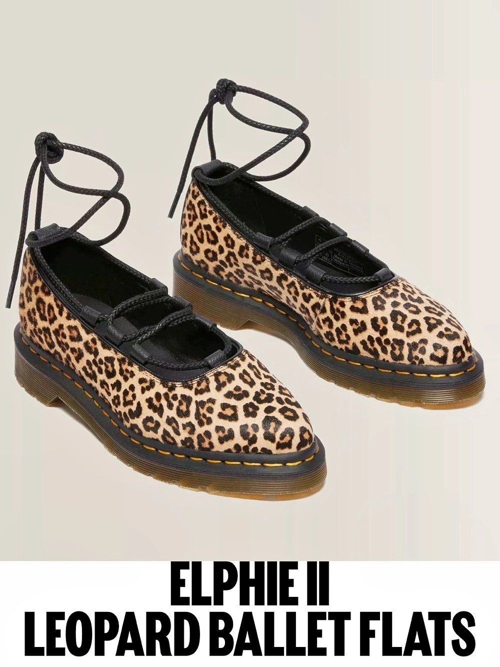 Dr. Martens Elphie II Leopard Ballet Flats US 8 Like New